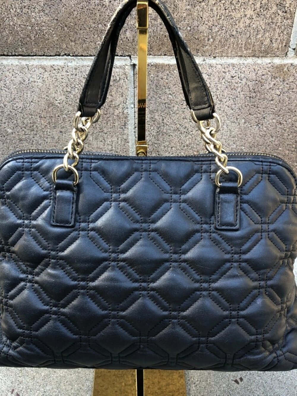 KATE SPADE Rachelle Astor Quilted Court Purse Women's Shoulder Bag Leather - Picture 3 of 16
